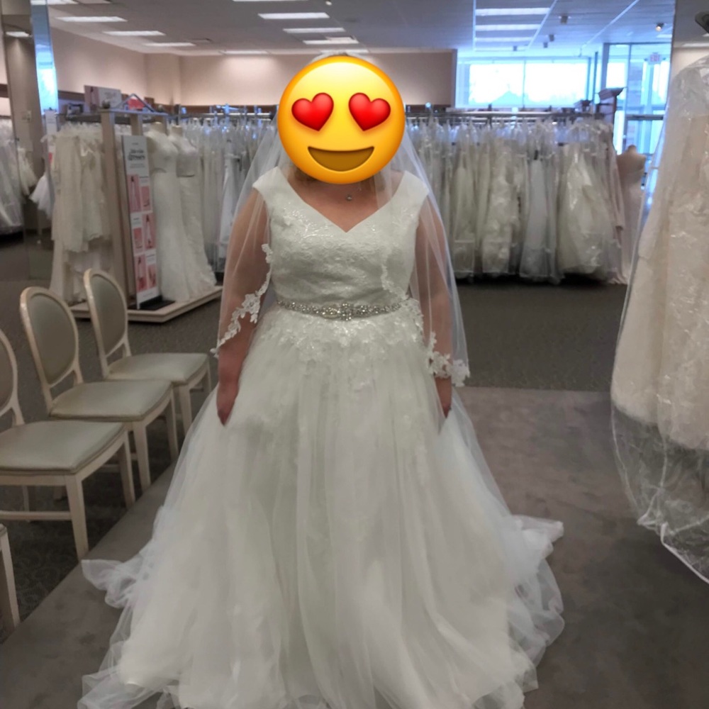 David’s Bridal wedding dress